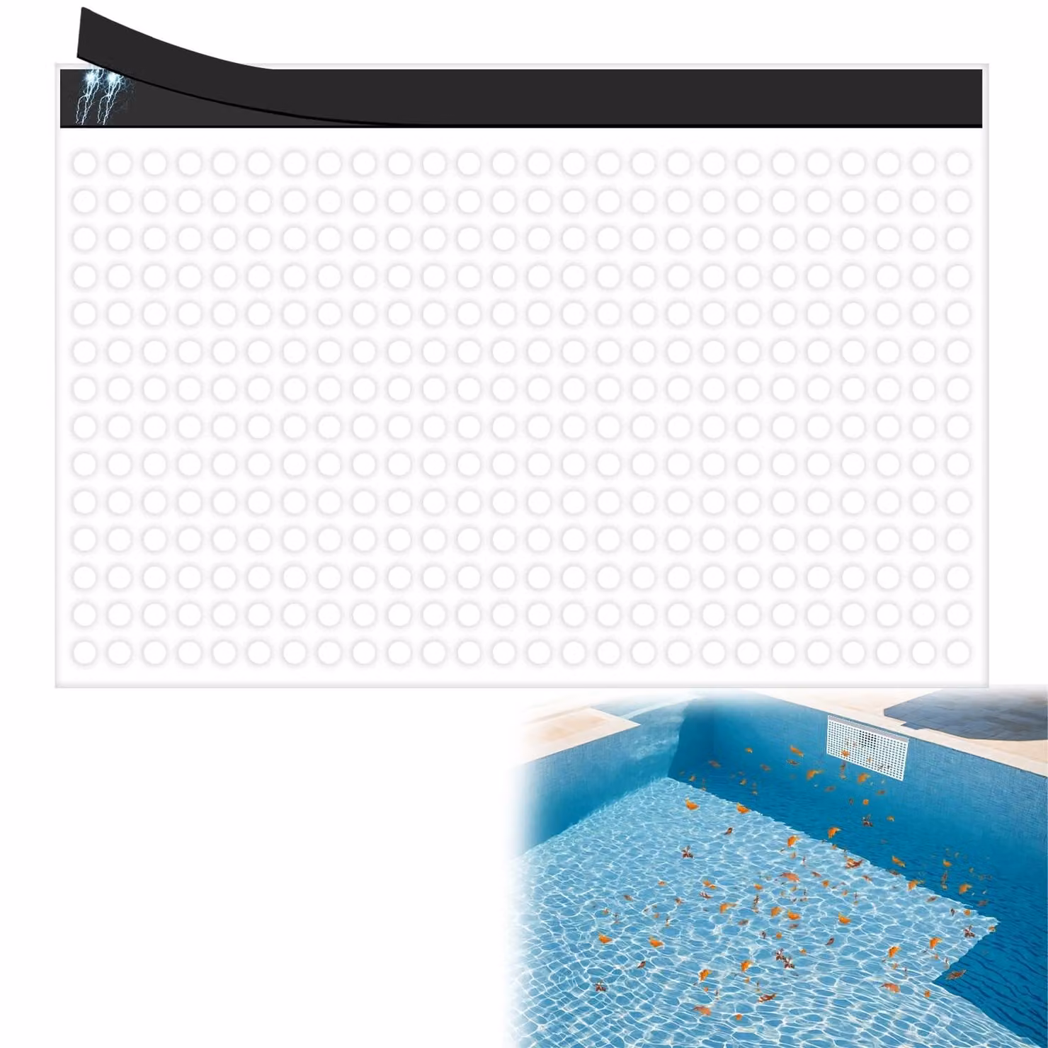 Solidchoice - Rete protettiva per skimmer di piscine