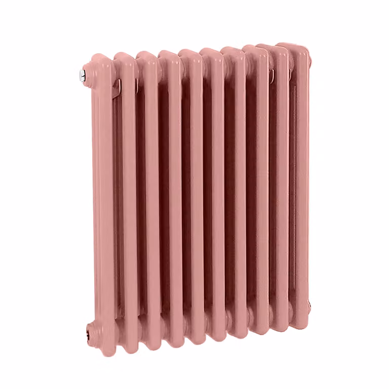 Radiatore Orizzontale a Colonne (2 Colonne) 600mm x 425mm - Rosa (Camellia Rosa) - Regent