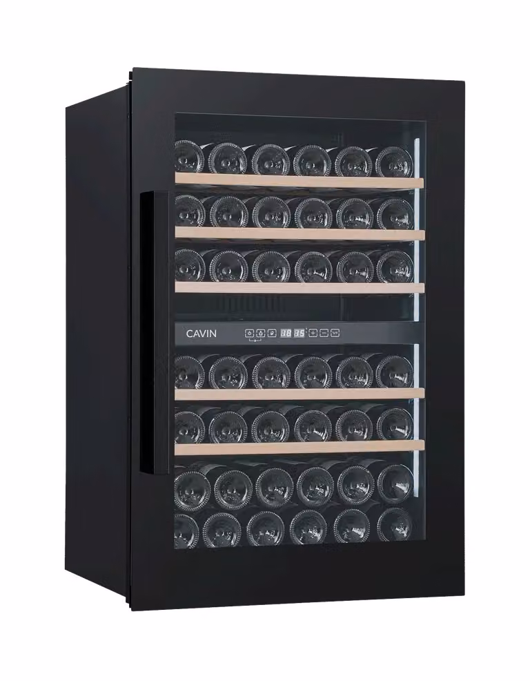 Cantinetta vino integrabile - Scandinavian Collection 90 Fullglass Black - Cavin