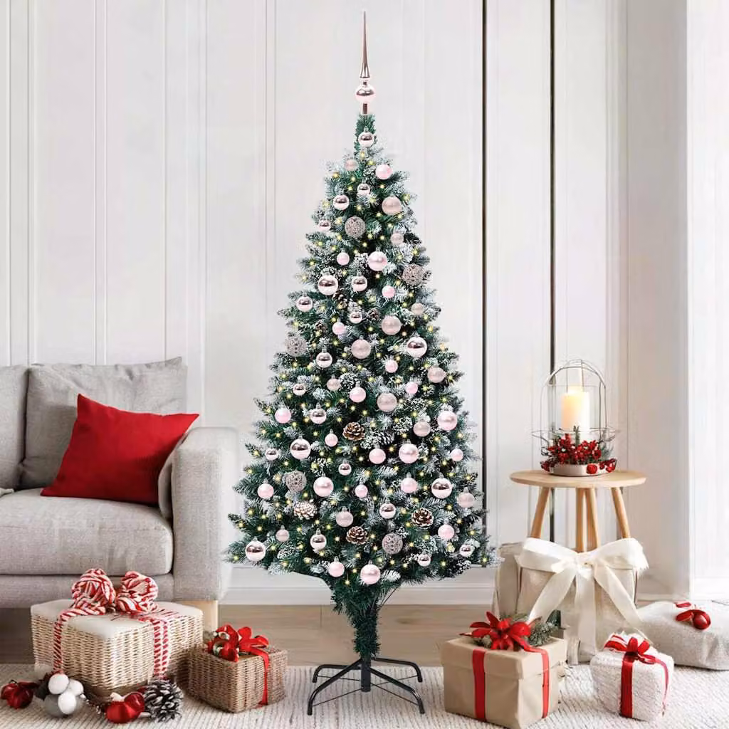 Maison Exclusive - Albero di Natale artificiale con 300 LED e supporto verde 180 cm
