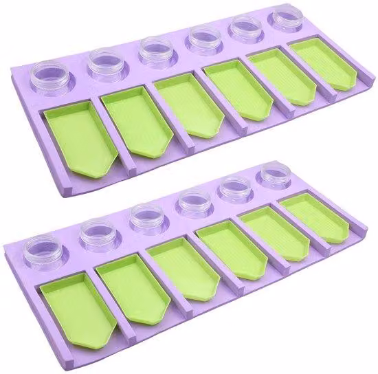 Organizer per accessori da pittura Diamant a 12 scomparti con contenitore, per la pittura fai da te e l'artigianato