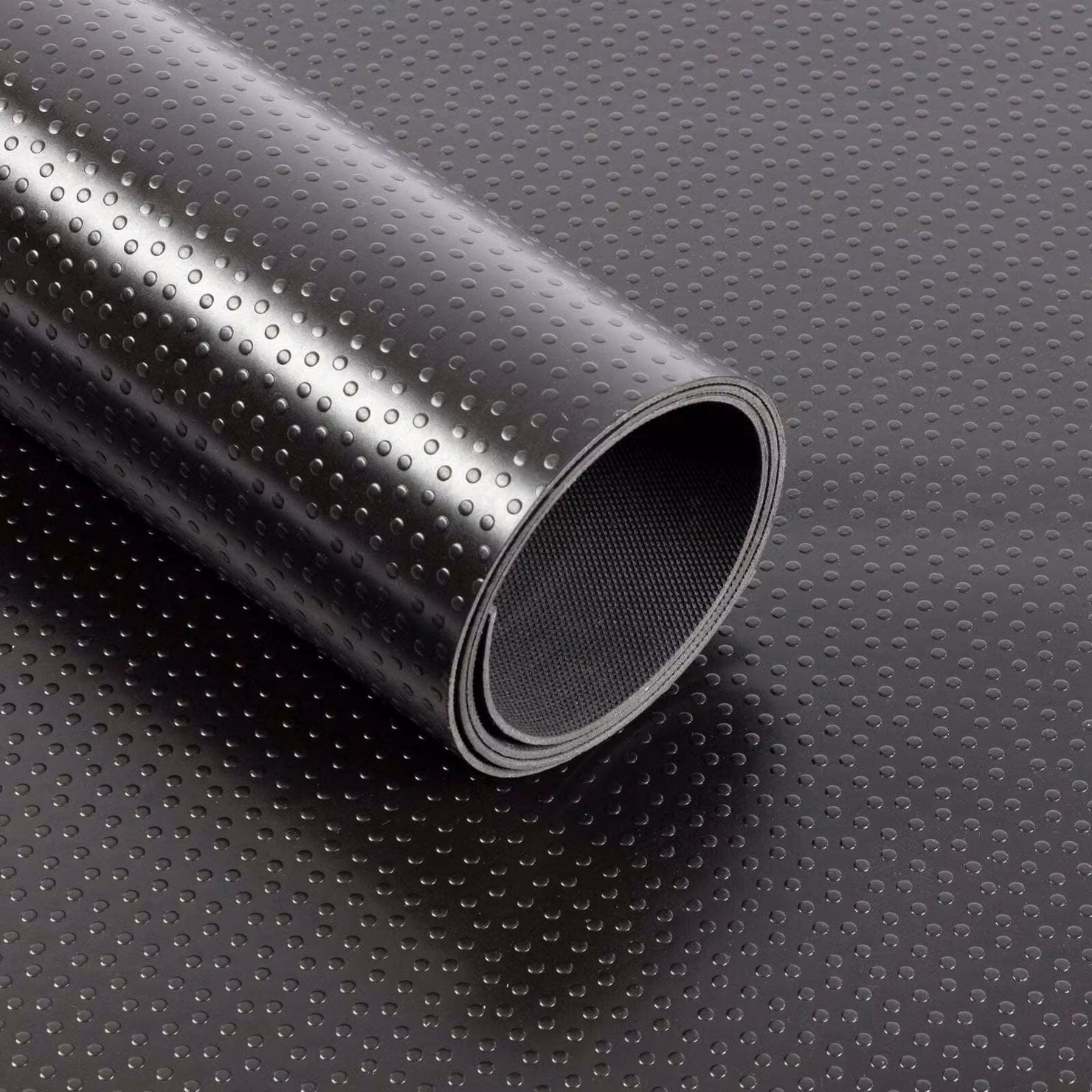 Pavimento in PVC Dots Nero 120x300 cm