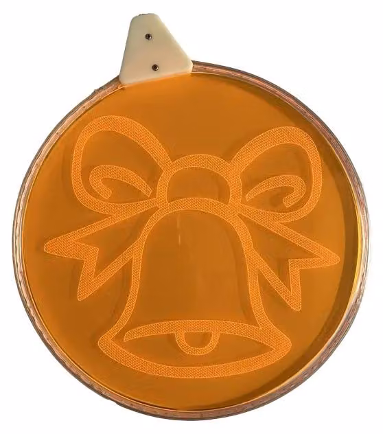Decorazione natalizia: sfera con campanellino - ML04