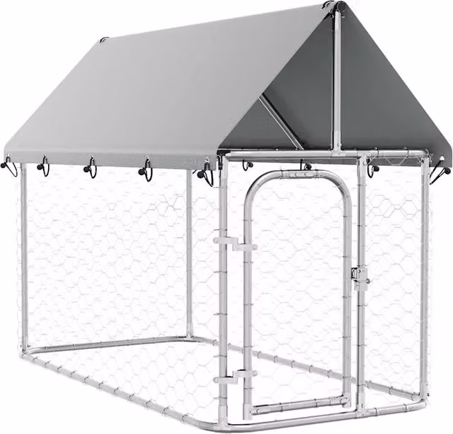 Gabbia per Cani da Esterno con Tetto 200x100x150 cm CFW1187157