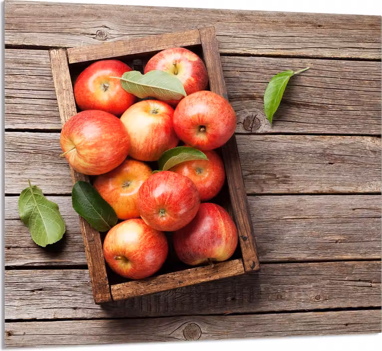 PIATTO IN VETRO PER CUCINA 65x60 mele