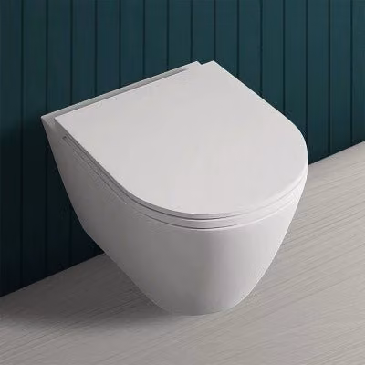 Wc sospeso rimless serie Feeling in ceramica bianco matt L 52 cm, P 34 cm, H 36 cm