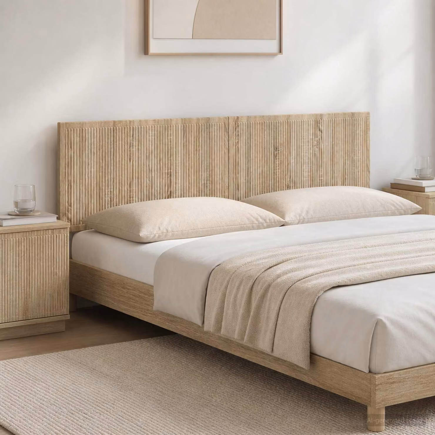 Testiera da muro vidaXL EDE in legno ingegnerizzato Rovere Sonoma con mensola integrata, marrone
