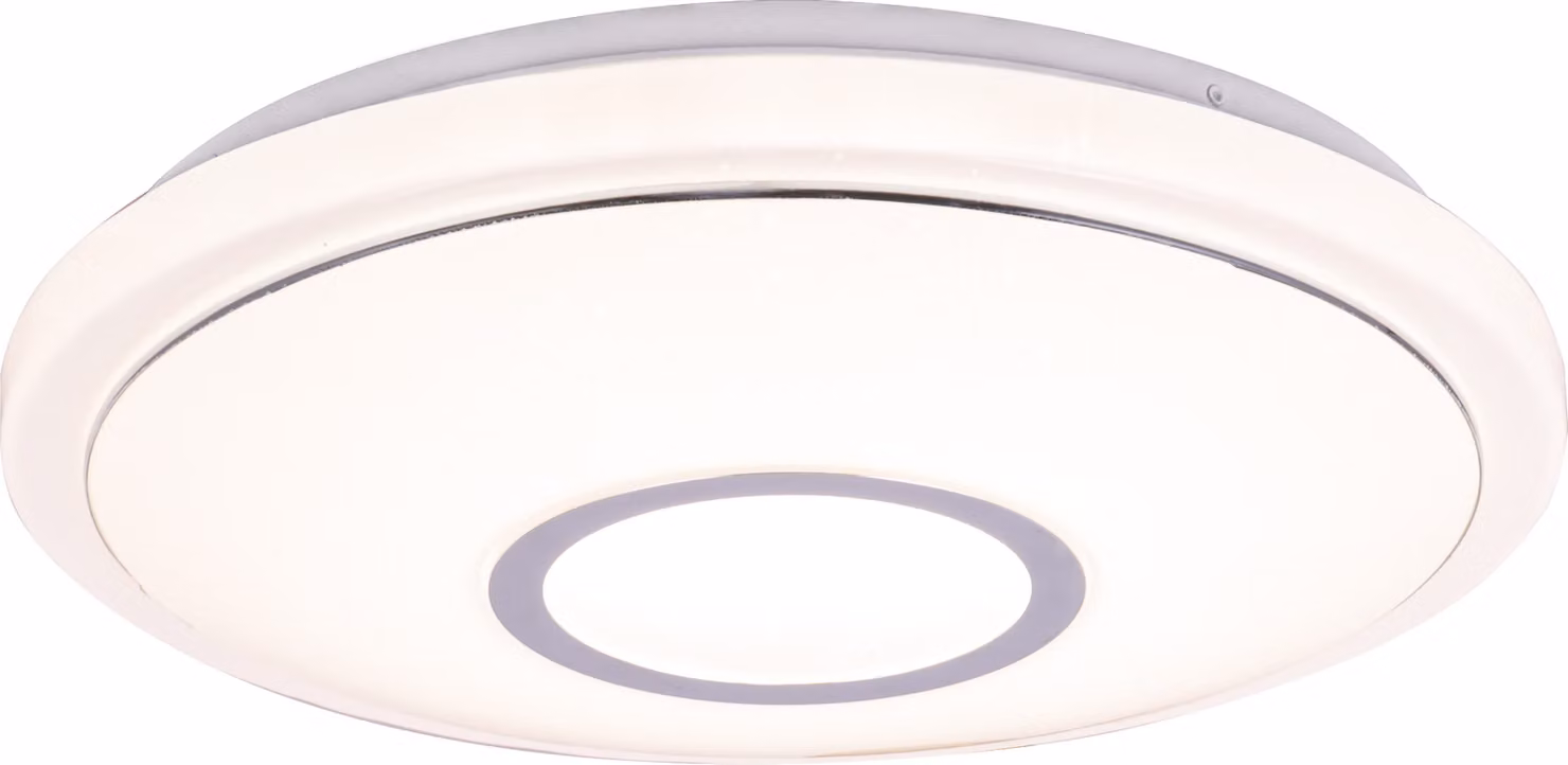 Globo Lighting plafoniera in metallo bianco, LED