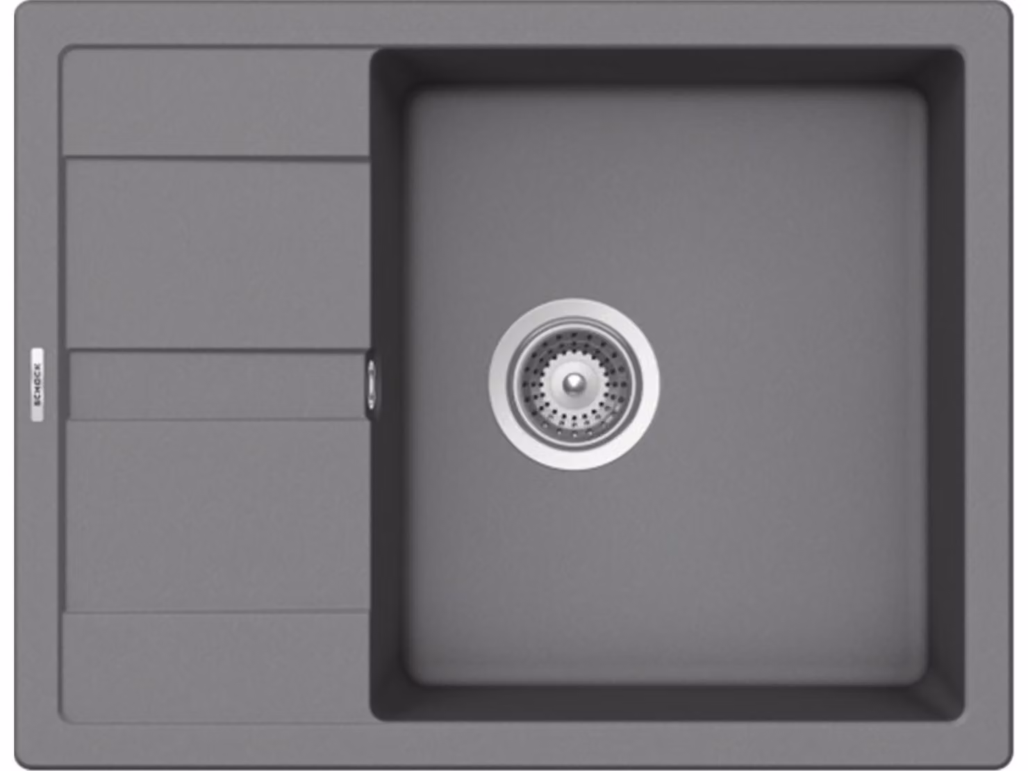 Lavello in granito Schock Manhattan D-100 500 x 650 mm croma MAND100UGCR