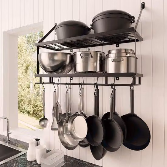 Scaffale da cucina con divisori 25x75x64 cm in acciaio inossidabile