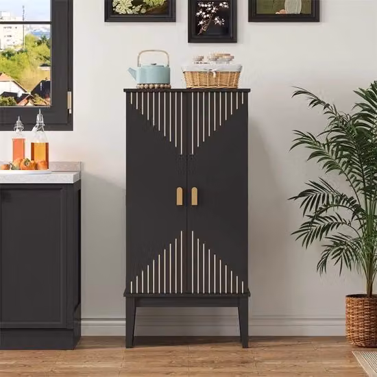 Cassettiere da tavolo - 120x59x30cm - Cucina - Porta a doppia ante - Struttura