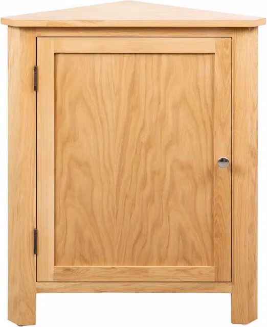 Armadietto ad Angolo da Parete vidaXL in Rovere Marrone con Ante a Battente L/P/H: 59 x 45 x 80 cm