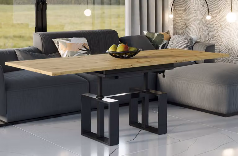 Endo-Möbel tavolino Empoli da 110 a 170 cm tavolo da soggiorno allungabile sincronizzato (rovere Artisan)