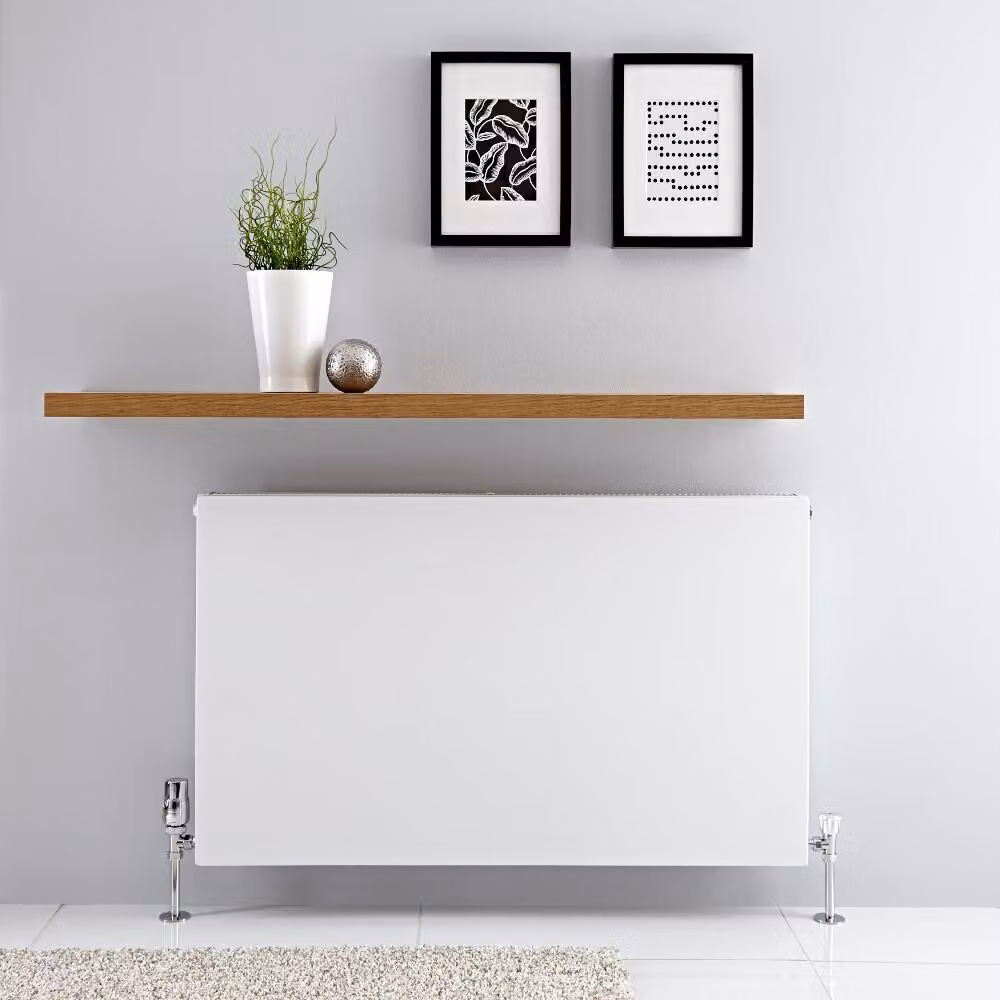 Radiatore Orizzontale Bianco a Piastra Radiante Type 21 - 1300W - 600 x 1000mm - Merus