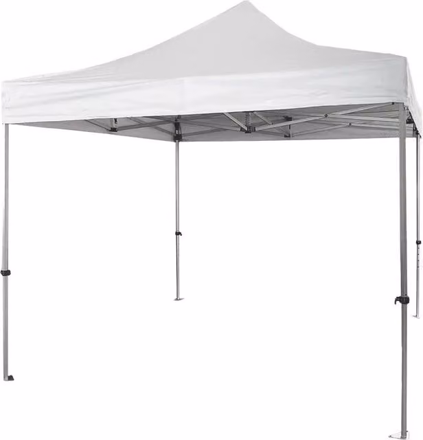 Gazebo Richiudibile Professionale Market-Pro 3x3 Struttura In Alluminio Esagonale Impermeabile Bianco