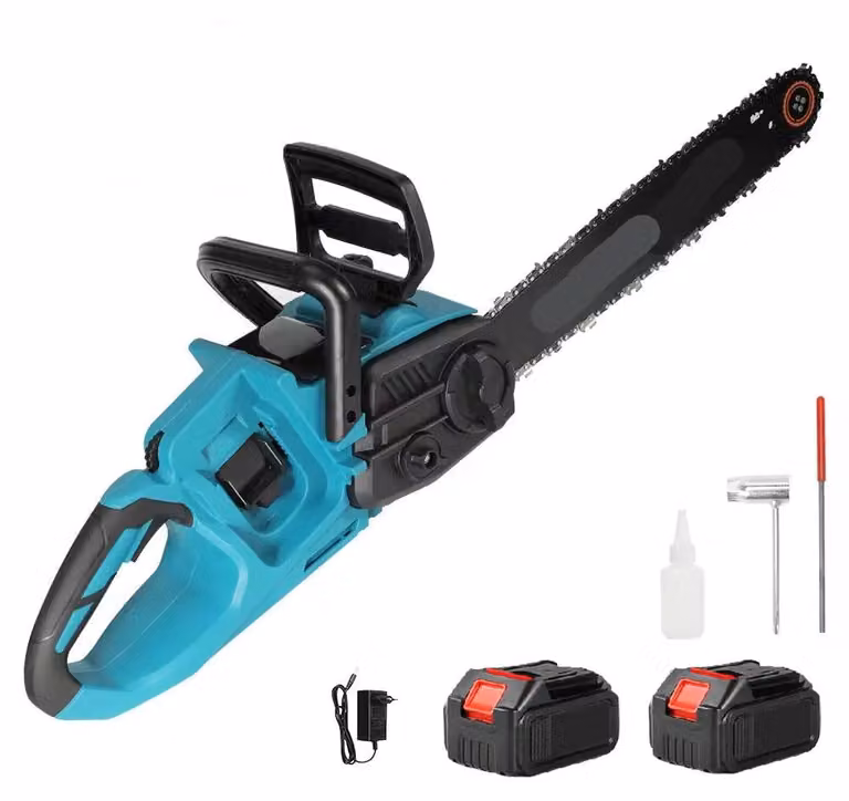 Troncatrice a catena elettrica - Potenza 3500W - Lama da 16 Inch - Senza fili, compatibile con batterie da 18V (incluse 2 batterie)