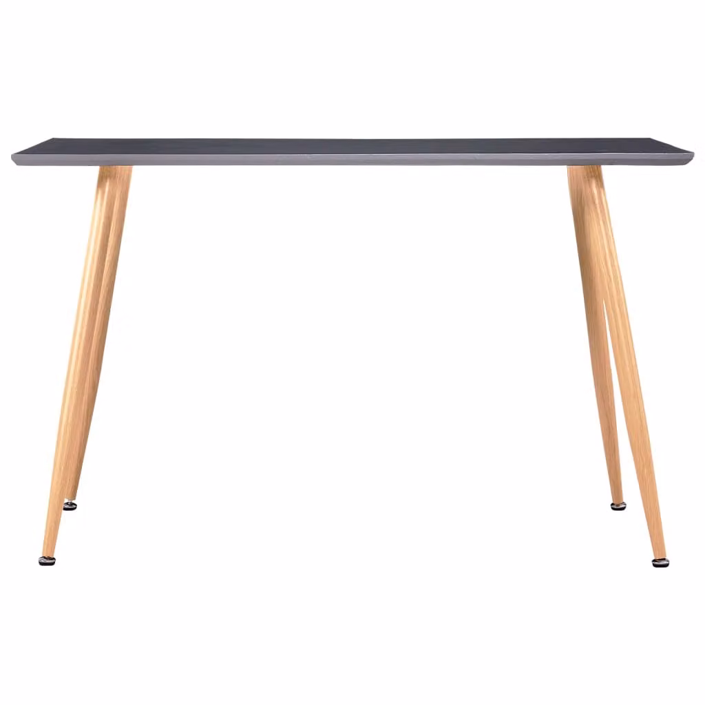 Tavolo da Pranzo Grigio e Rovere 120x60x74 cm in MDF