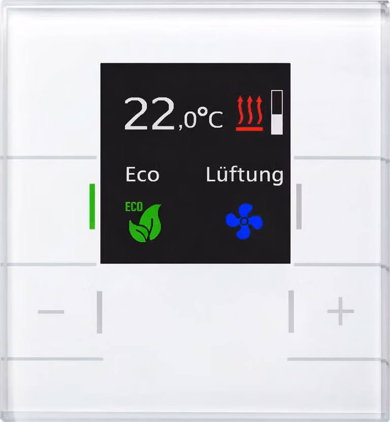 MDT Regolatore di temperatura ambiente Smart con display a colori, bianco, 1 pezzo.