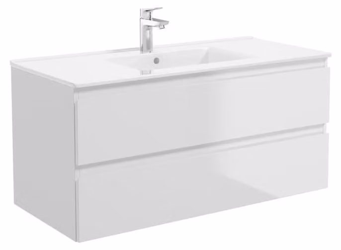 OLTENS Lavabo da bagno per mobili, dimensioni 101 x 46 cm