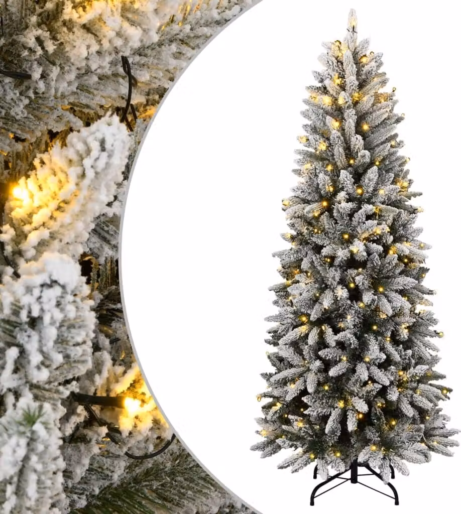 Maison Exclusive - Albero di Natale artificiale con effetto neve, 300 LED, 210 cm