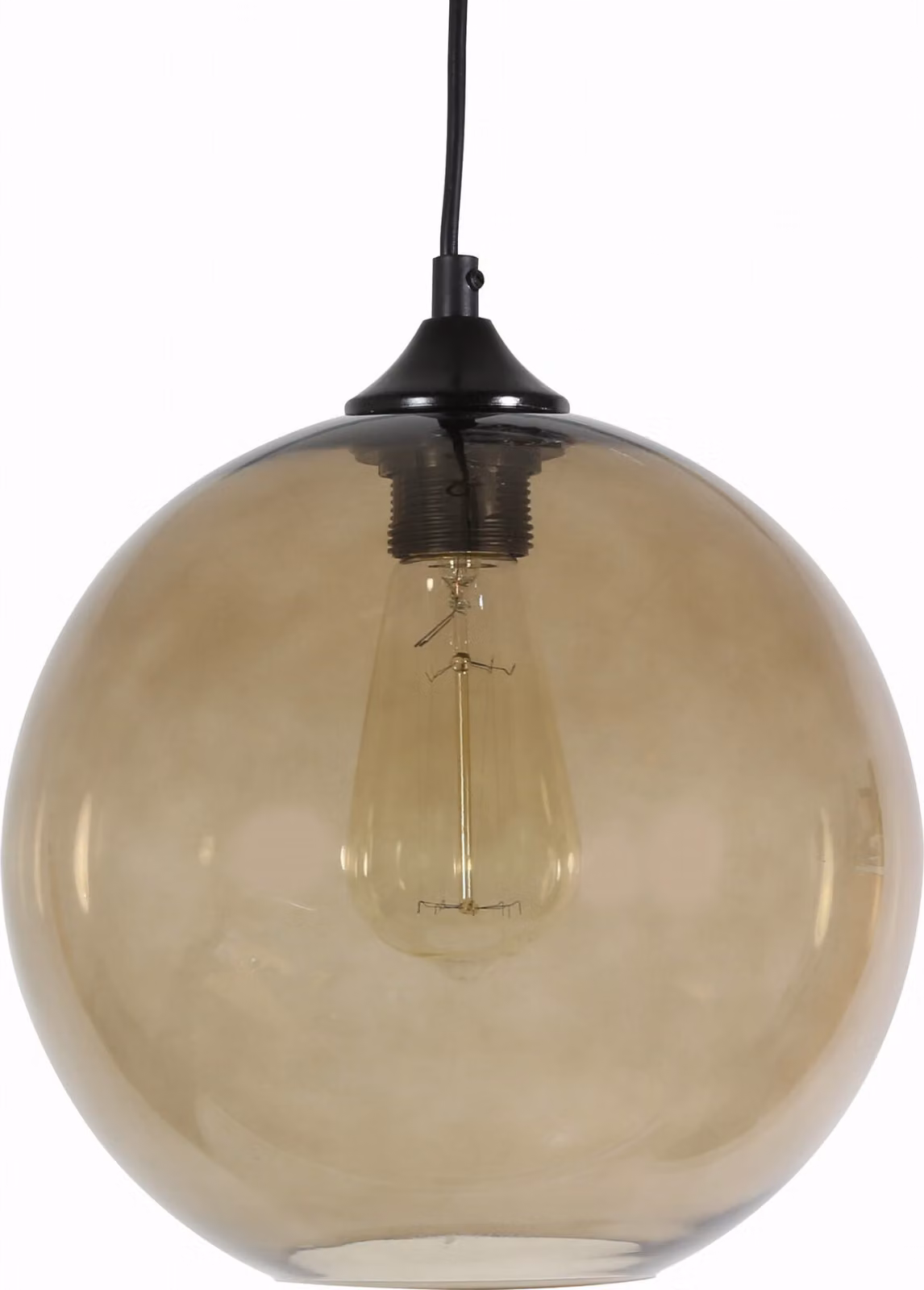 Lampada a sospensione EDISON nera 1xE27x60W in vetro, dimensioni: 120x25x25 cm, IP20, Candellux