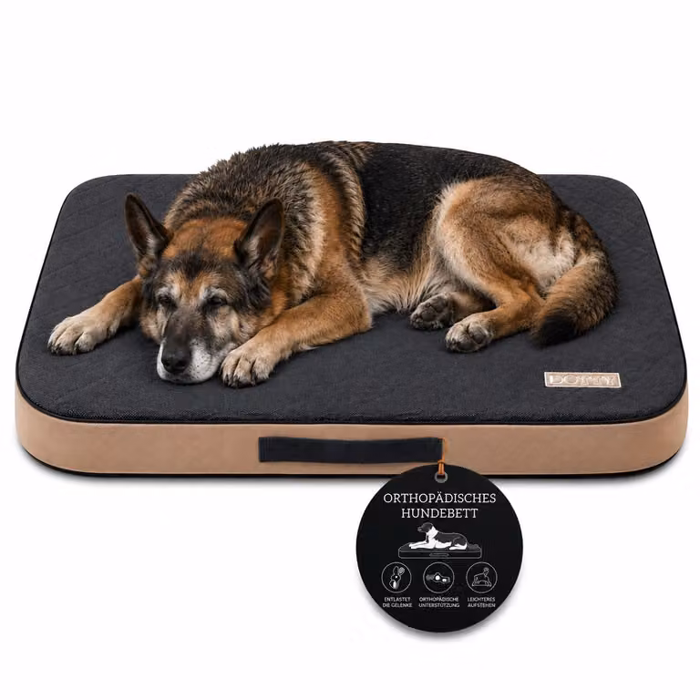 Materasso ortopedico per cani, cuccia, ideale per proteggere le articolazioni, taglia XL, 110x75 cm, colore grigio