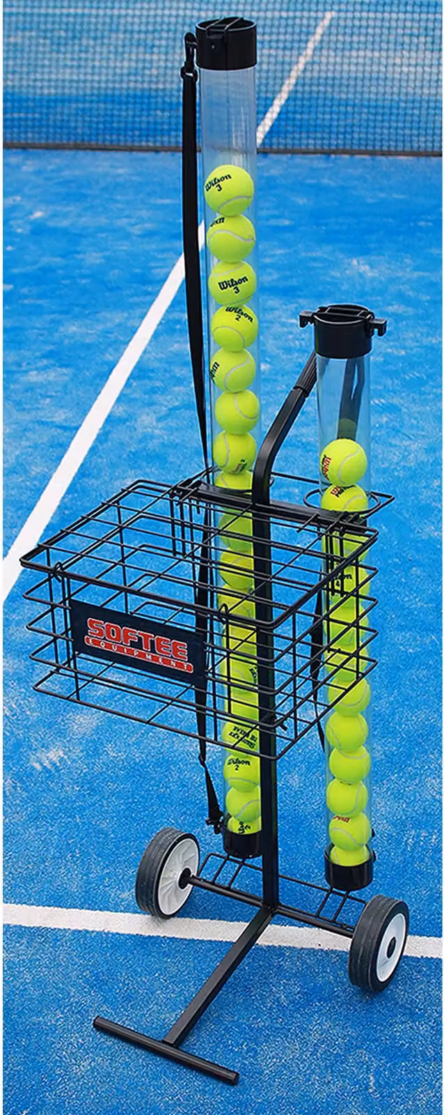 Carrello Porta Tenis/padel 80 Palline Softee Azul - 80 Pelotas