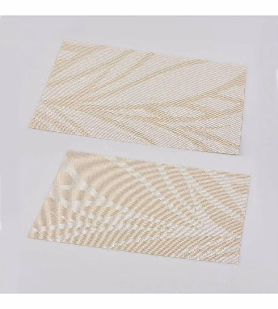 Tovaglietta Rettangolare con Foglie Ivory