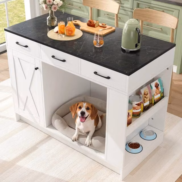 Carrello da cucina moderno WISHDOR bianco con ripiano regolabile e ruote, L: 60 cm, P: 35 cm, H: 90 cm