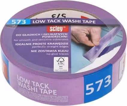 Nastro Washi / nastro per mascheratura 38 mm x 33 m Serie 573 Scley - 1 pezzo. Nastro adesivo, nastro per mascheratura