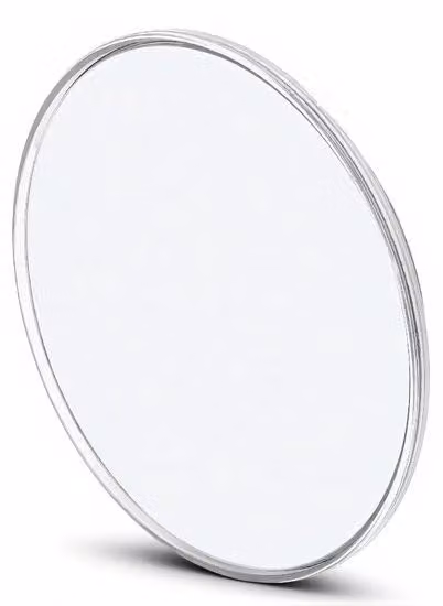 Ingrandimento compatto per il trucco: ingrandimento 30x con 3 lenti, diametro di 15 cm, colore argento. Specchio per il trucco per donne e ragazze