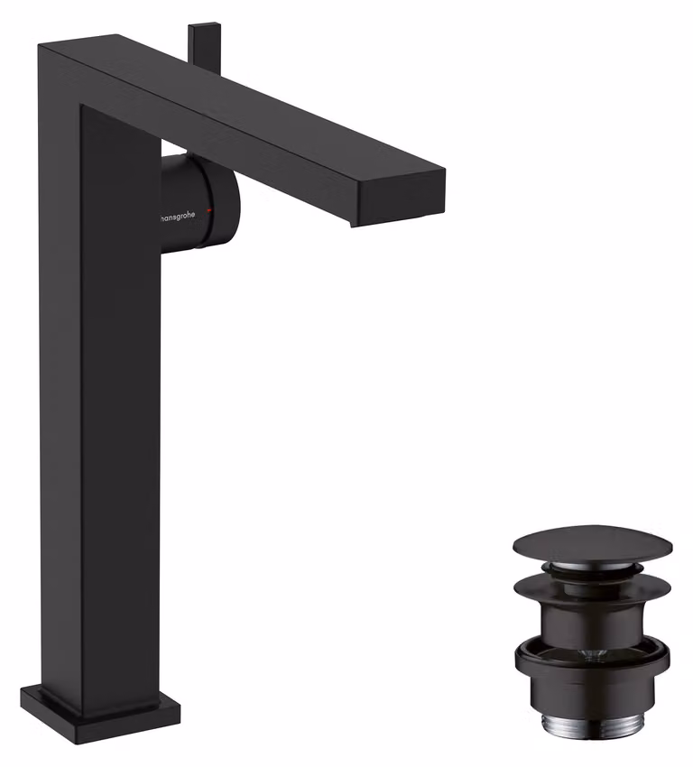 Mitigeur monocommande de lavabo hansgrohe Tecturis E Fine 240, portée 197 mm, avec vidage PUSH, CoolStart, EcoSmart+, 73070670, 73070670