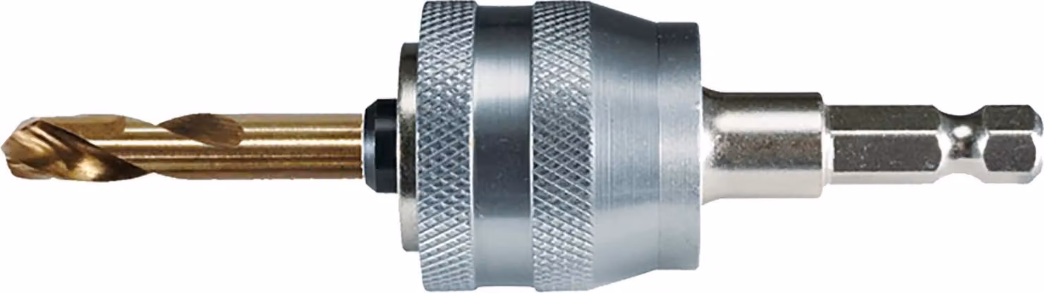 Adattatore per sega a tazza Makita EZYCHANGE + trapano centrale HSS-Co 3/8 pollici 6kt E-20498