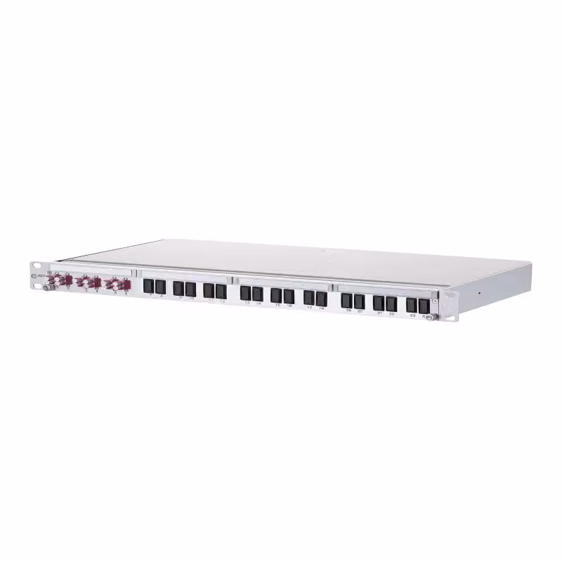 Metz Connect OpDAT PA Patchfeld VIK 6xLC-D (viola), OM4, grigio 1502207506-E
