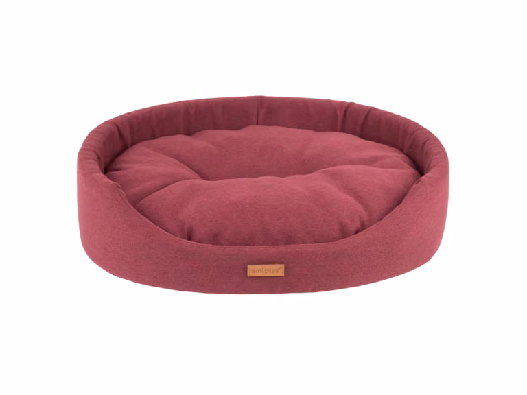 Cuccia ovale MONTEGO bordeaux taglia S, M, L, XL, XXL Taglia: XXL - 86x76x17,5 cm