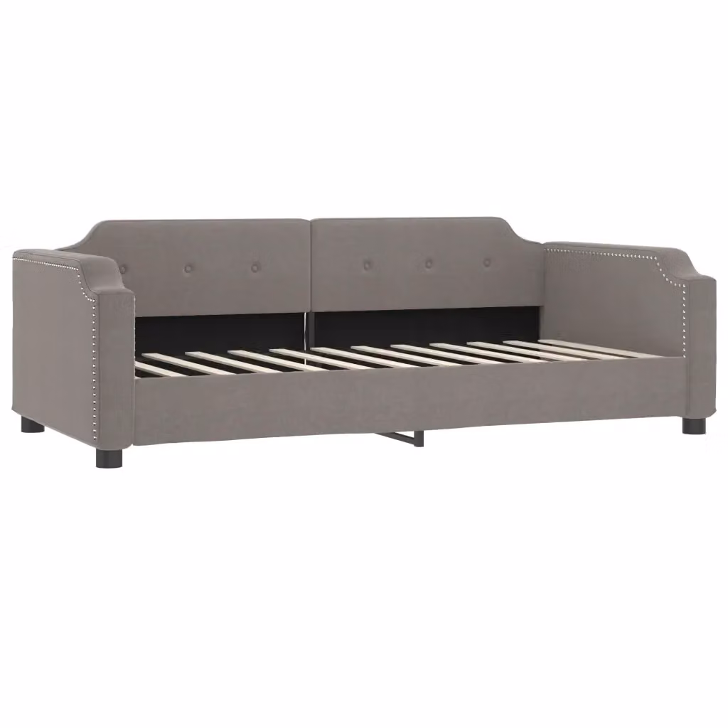 Letto da giorno moderno vidaXL in tessuto beige o grigio L: 200 cm, P: 110 cm, H: 66,5 cm – 2