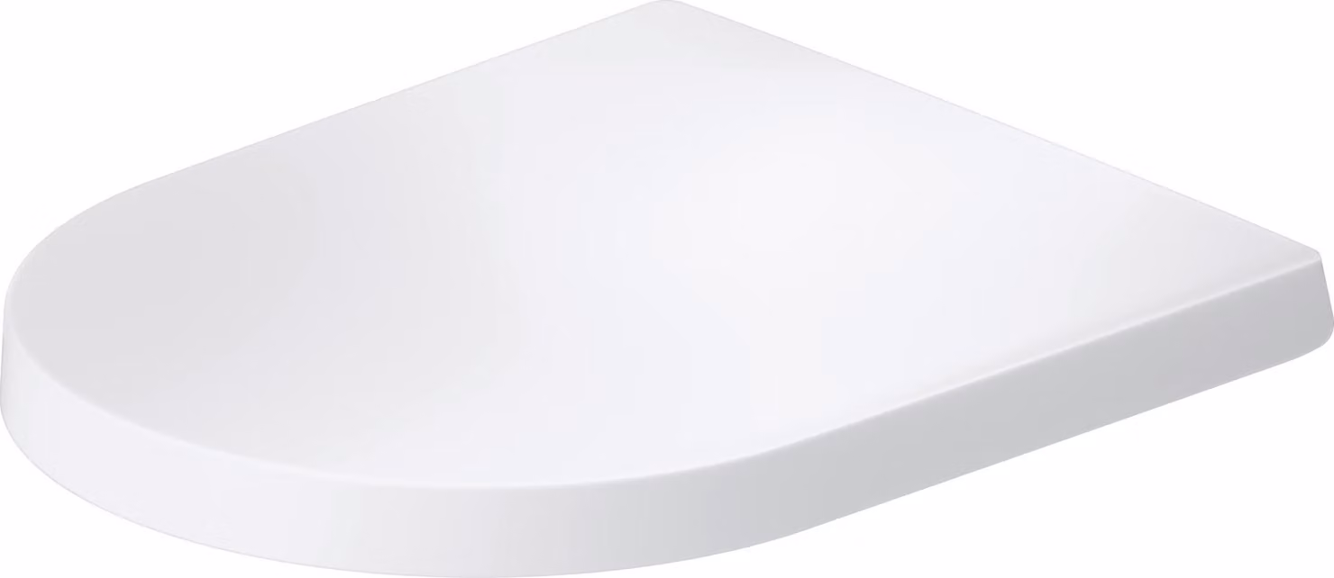 Siège de WC Balcoon Duravit, à recouvrement, charnière en acier inox, avec dispositif d'abaissement automatique, 0027693200, 0027693200