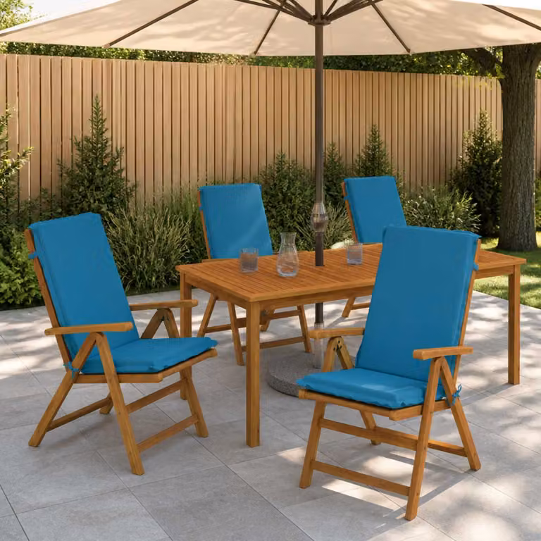 vidaXL Cuscino per sedia a schienale alto GEMERT 4 pz 100% Poliestere