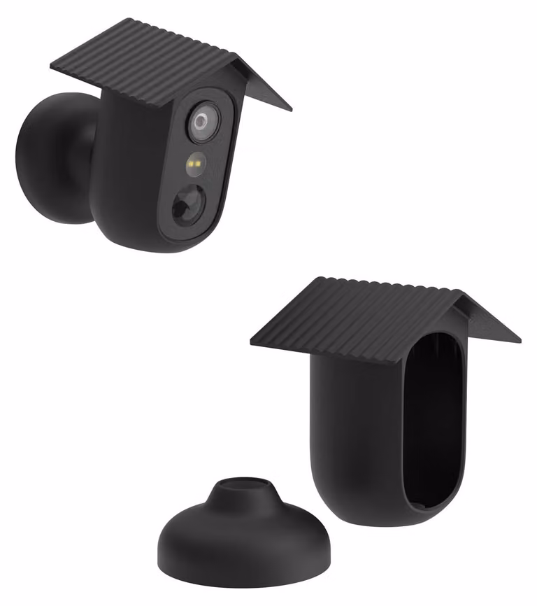 Custodia in silicone, materiale di alta qualità - Custodia per fotocamera - Protezione - Resistente all'usura - Elastica - Compatibile con eufy eufyCam C35 - Custodia per fotocamera