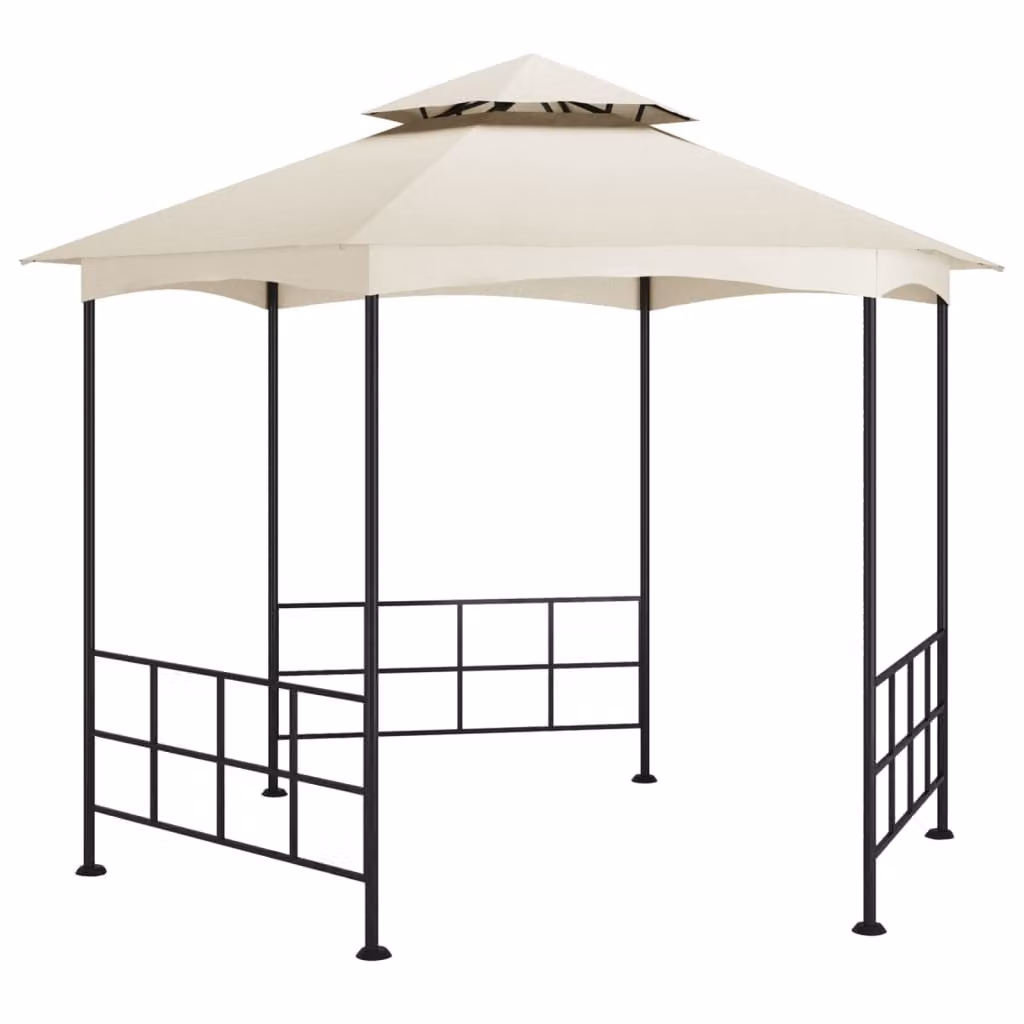 Il Padiglione Living Store con pareti laterali di 3,1x2,7 m Crema