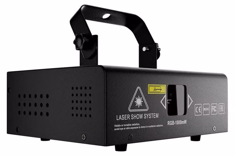 Luce laser, effetti multipli, compatibile DMX, laser da 1 W, spina UE