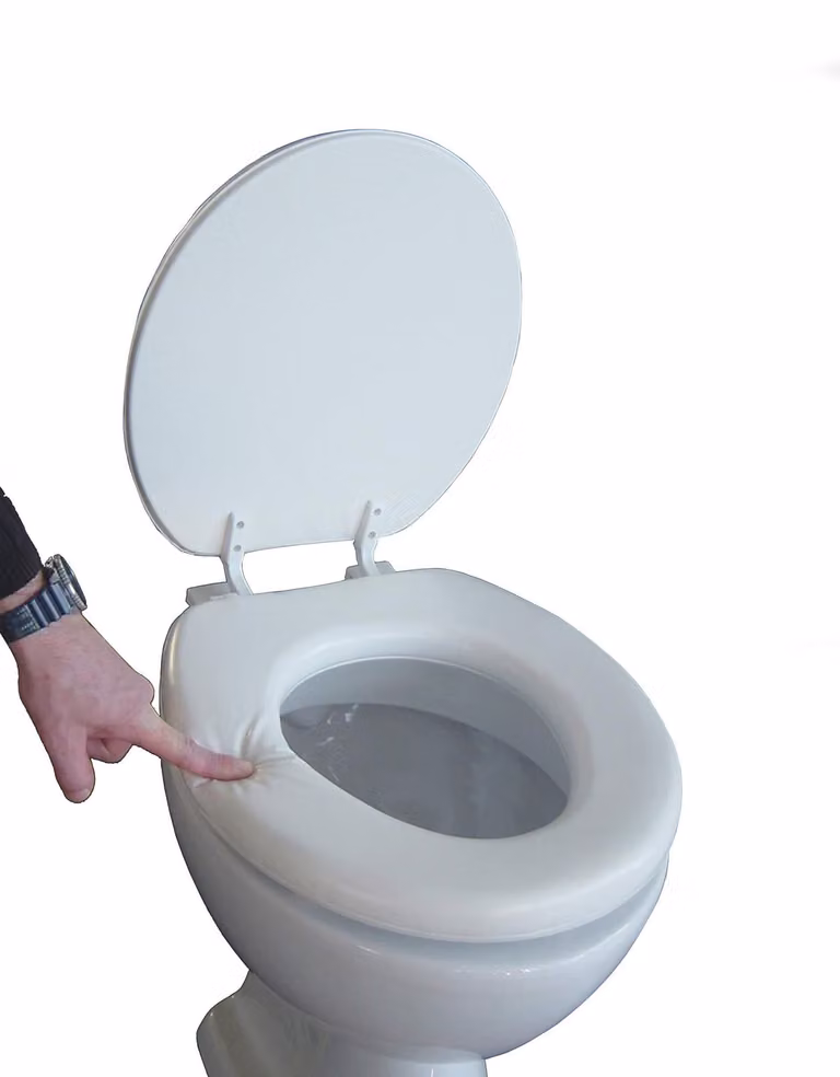 Copriwater morbido per un comfort ottimale, colore bianco