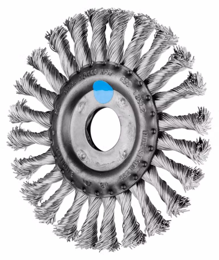 Spazzola rotonda POS RBG 12512 D.125mm Spessore del filo 0,5mm VA 12mm PFERD 43303008
