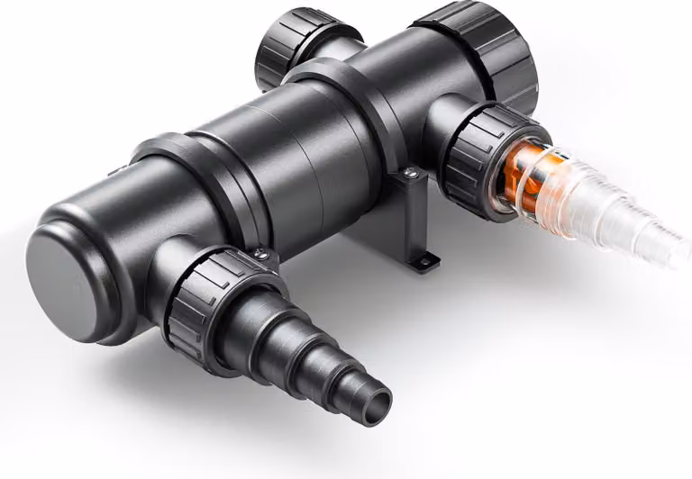 SunSun CUV-111 chiarificatore per laghetti 1700 l/h / 11 W UVC, prechiarificatore per filtro e pompa per laghetti, chiarificatore d'acqua con lampada UV, filtro luminoso per il controllo delle alghe