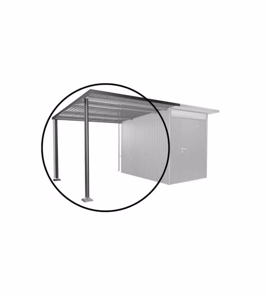 Biohort Tetto Laterale Grigio Scuro per Casette AvantGarde A3/A7 243x300 cm
