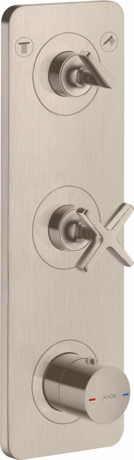 hansgrohe AXOR Citterio E module thermostat encastré 38 x 12 pour 2 consommateurs, 36703820, 36703820