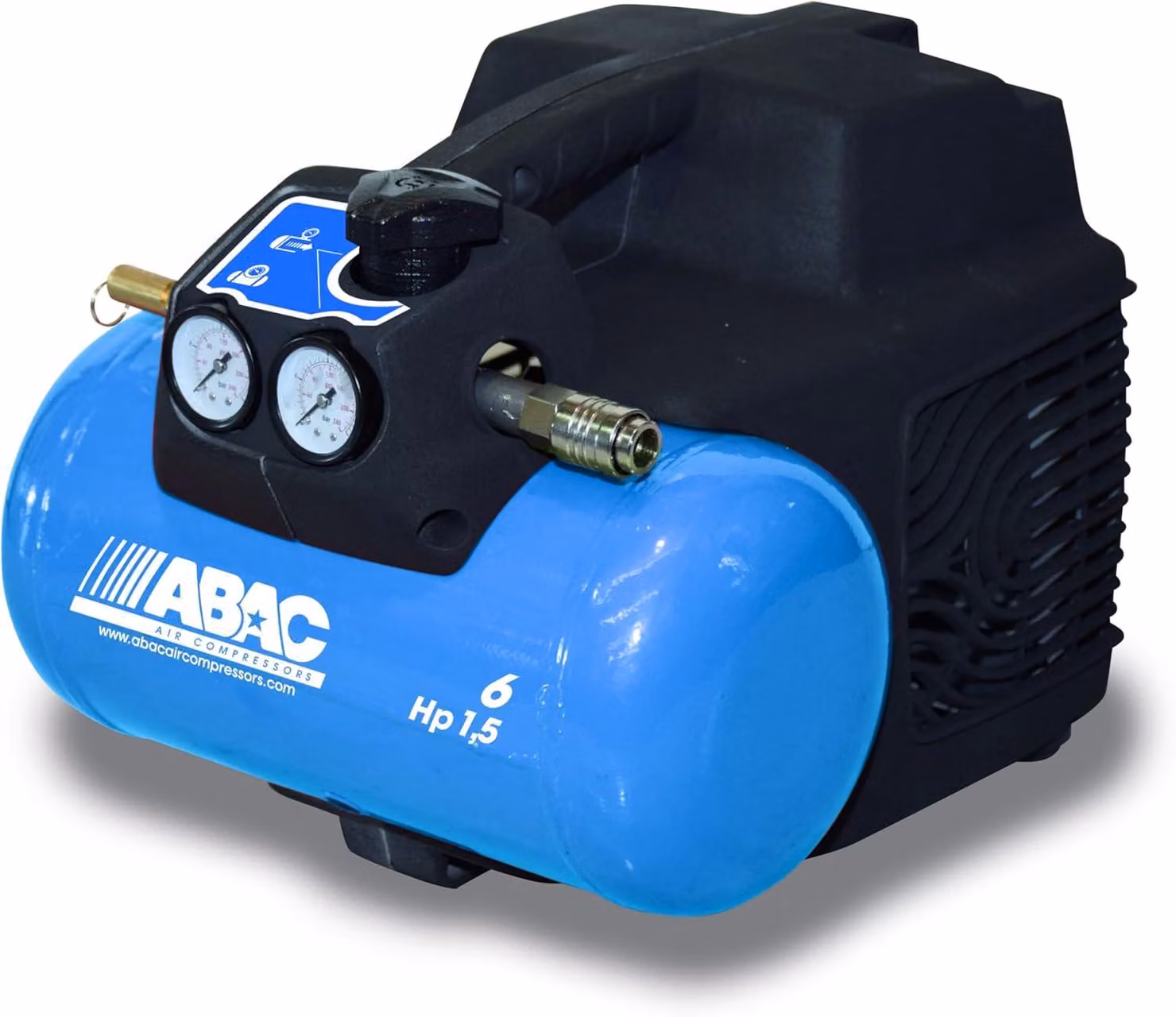 Compressore d'aria - Compressore - Compressore ad aria - Pompa compressore - Compressore senza olio - Motore da 1,5 cavalli