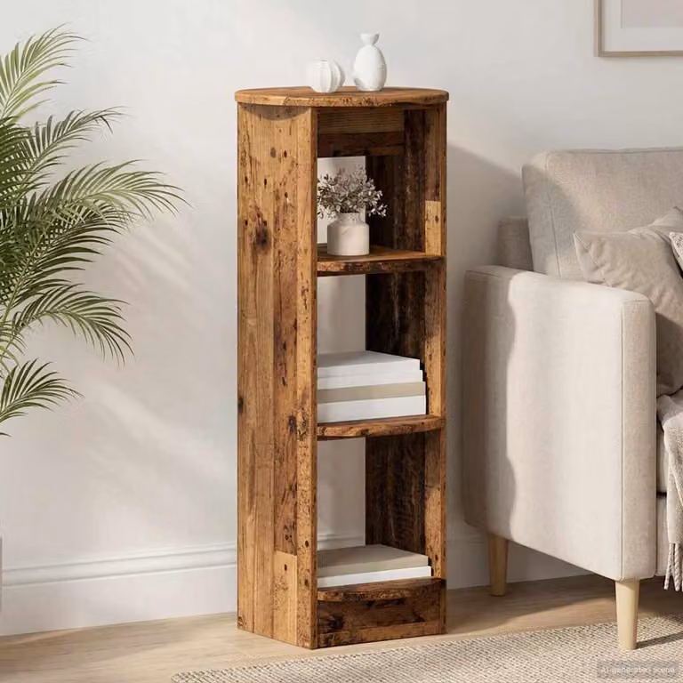 Mobile laterale vidaXL in legno vecchio marrone L/P/H: 40 x 40 x 100 cm