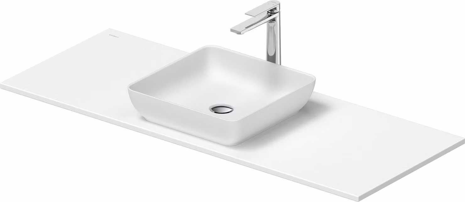 Duravit Sivida Set lavabos rectangulaires incl. console 1280x500x123mm, 2680203200, 2680203200
