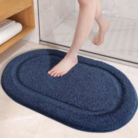 Tappetino da bagno blu - 40 x 60 cm - Ultra morbido e antiscivolo